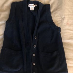 Vintage Eddie Bauer Knit Cardigan Vest